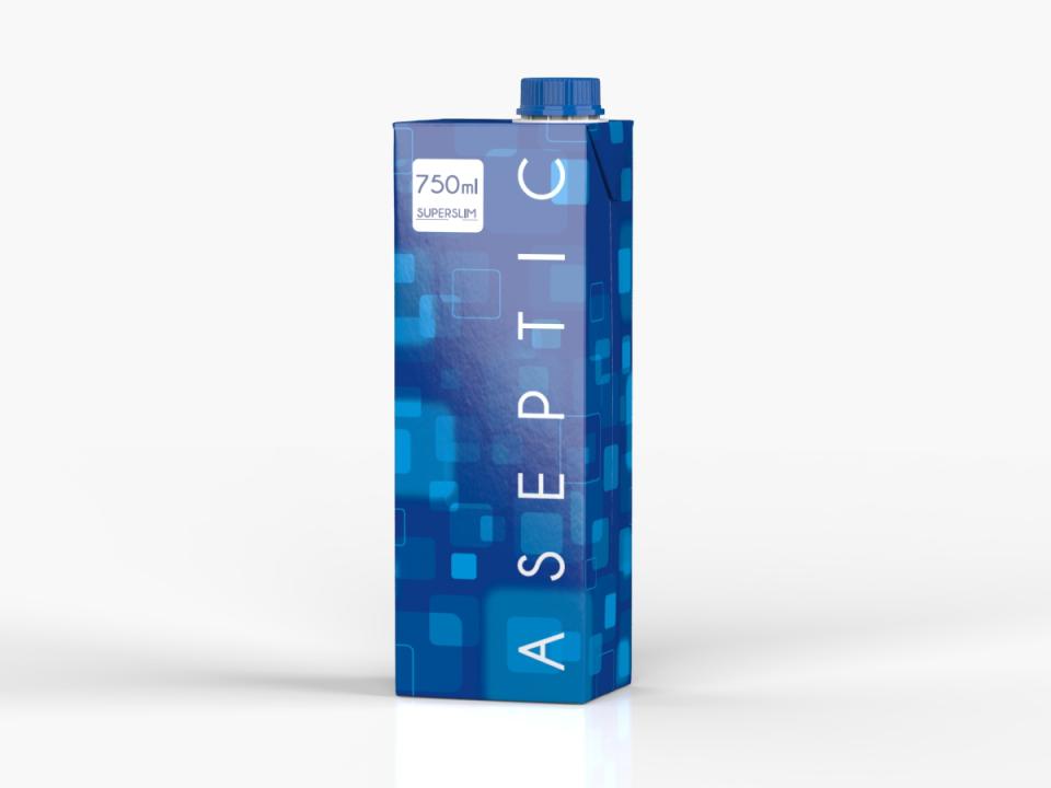 BRICK-shaped aseptic carton packages